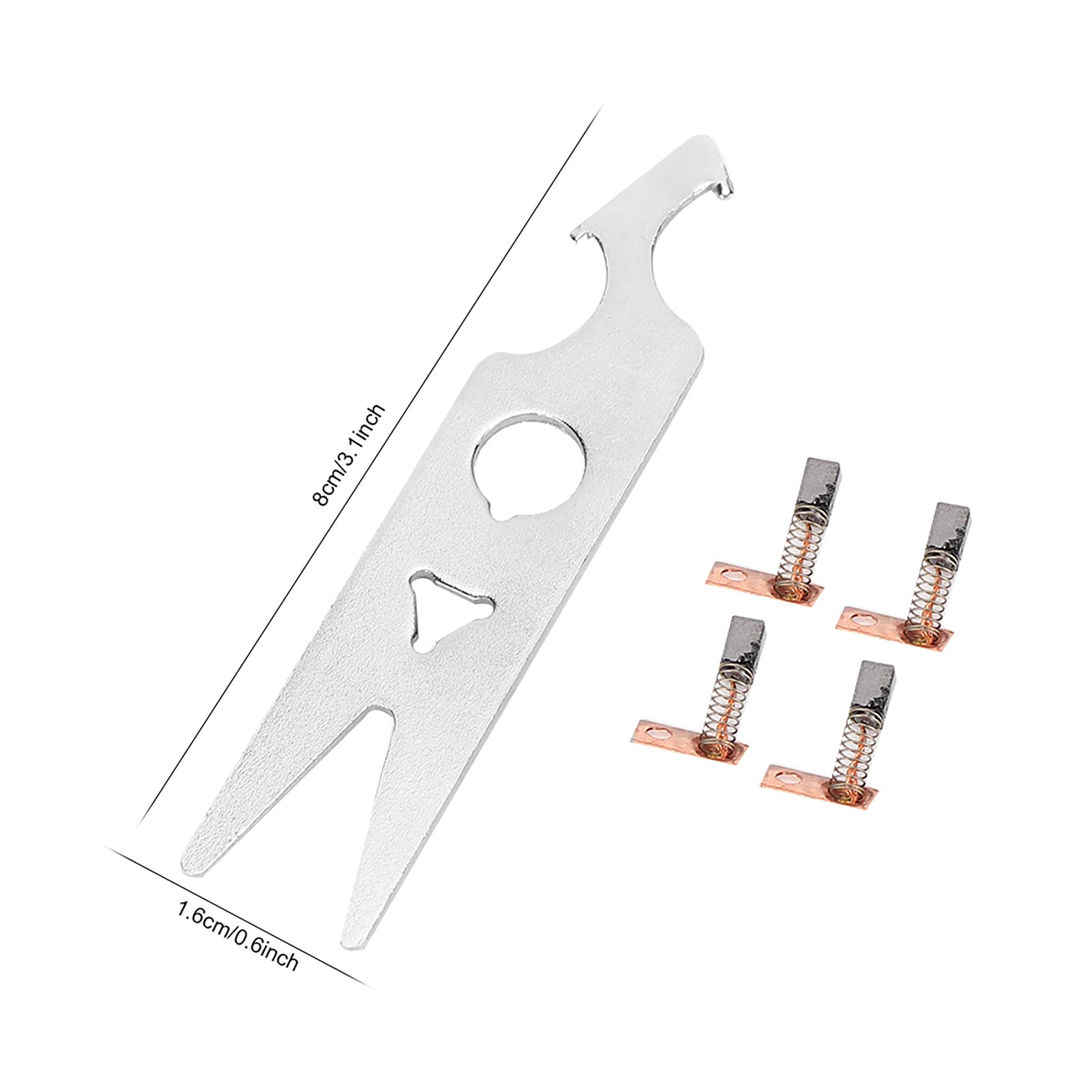 Cunyuer 2 Pairs Carbon Brush Wrench Set, Nail Drill Handpiece Accessory, Nail Drill Carbon Brush Wrench Set Replacement Part Manicure Carbon Brush