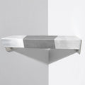 LIWEIKE Brushed Nickel Shower Foot Rest Bar Wall Mount Shower Stool for Shaving Legs Non-Slip Scrub Shower Foot Step Square Corner Shower Shaver Foot Rest