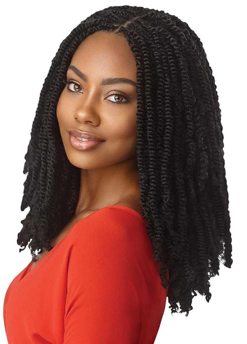 Outre X-Pression - Twisted Up - Springy Afro Twist 20" 10X (OFF BLACK 1B)
