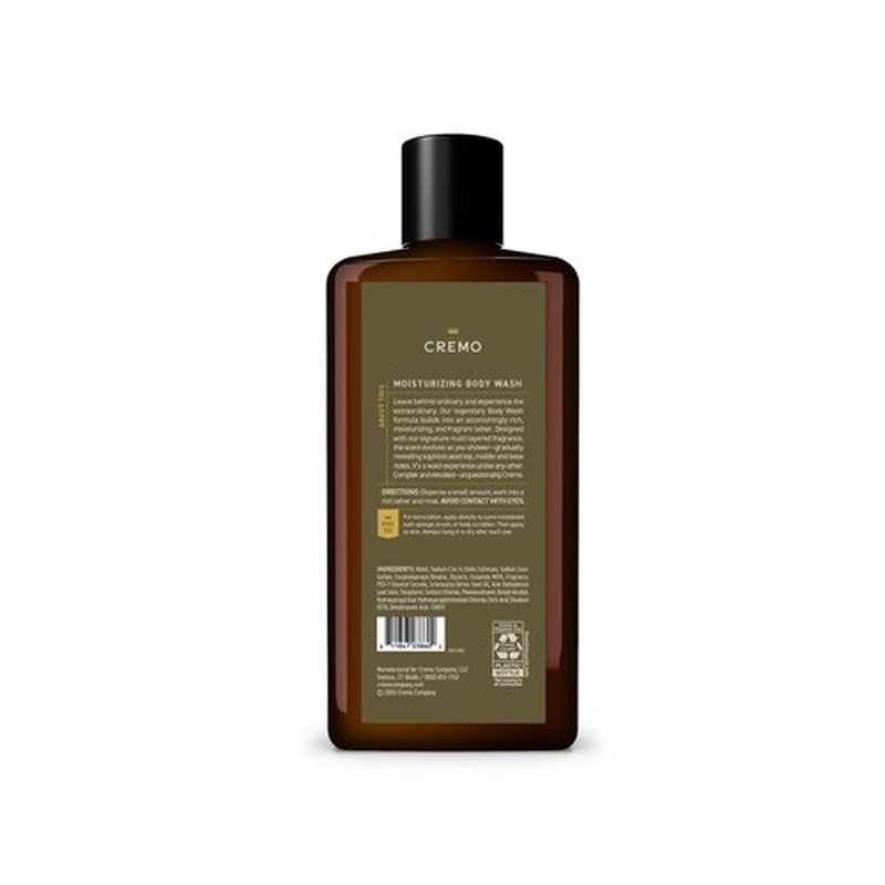 Cremo Body Wash for Men, Rich-Lathering Cypress Santal, 16 Fl Oz