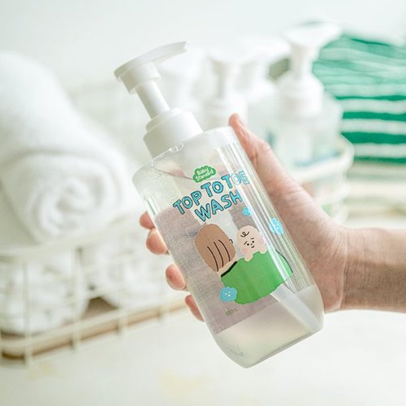 Skiennix Baby Wash & Shampoo - Tear-Free, Plant-Based Foam for Sensitive Skin | 16.9 fl. oz, Unscented
