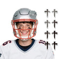 144 Pairs Eye Black Stickers, Sports Face Cross Eyeblack Sticker for Baseball Football Softball Themed Party Birthday Party Supplies