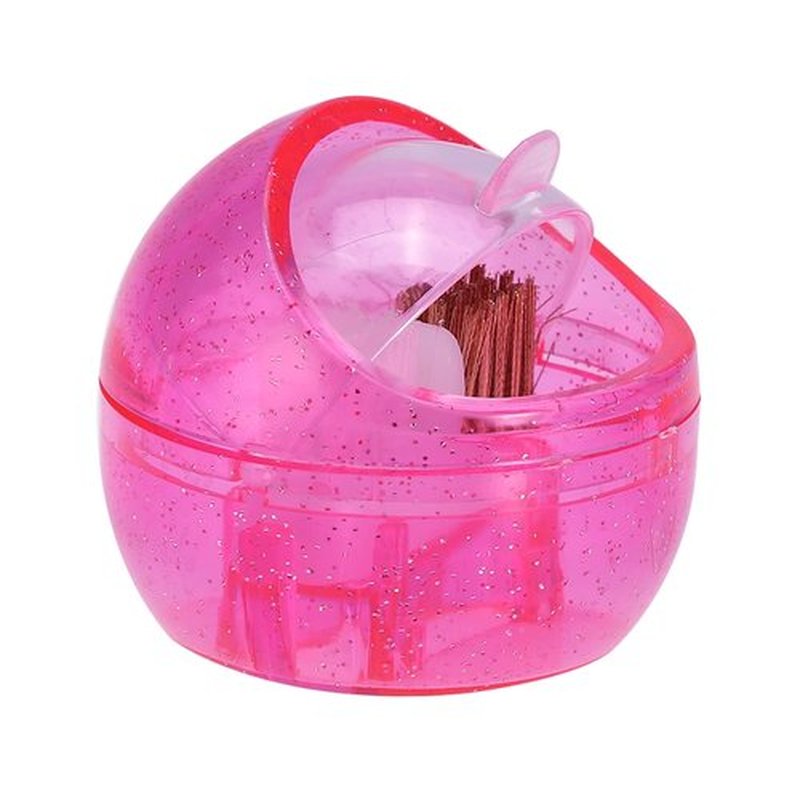 Portable Nail Drill Bit Cleaning Box, Manicure Tool Storage Case with Brush for Dust Removal, Professional Polishing Head Cleanser