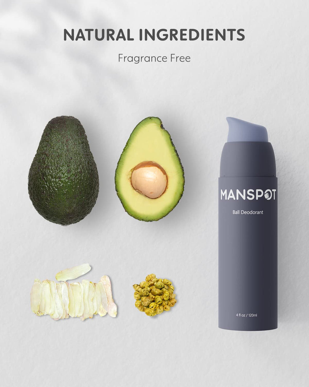 MANSPOT Ball Deodorant, Anti-Chafing Deodorant For Men, Sweat Control & Neutralize Odor & Skin Irritation, Natural & Organic Ball Lotion, 4oz