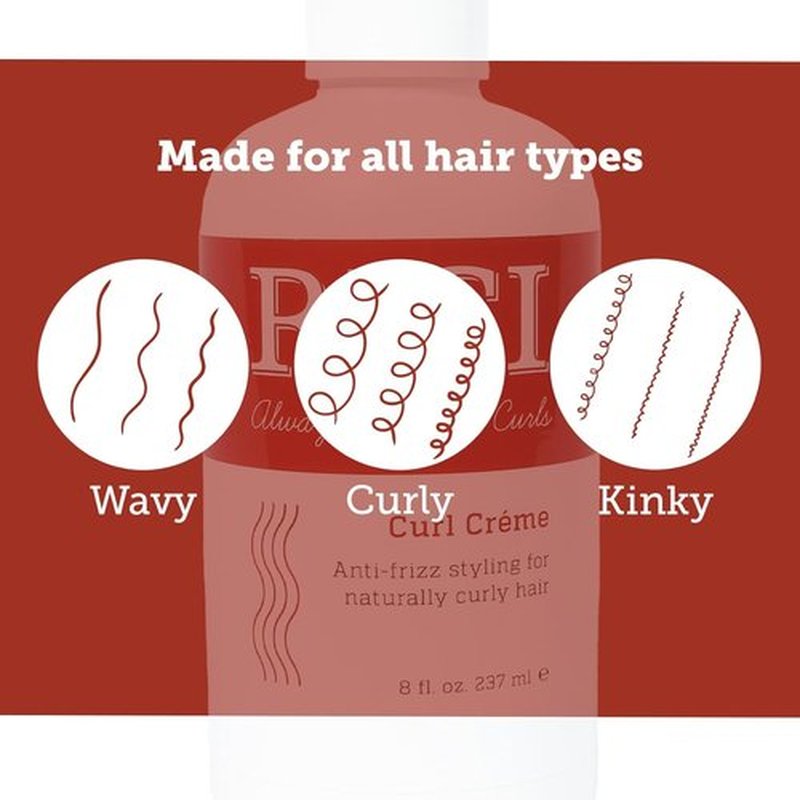 RICI Curl Creme - Anti-Frizz Styling Cream for Naturally Curly Hair | 8 Fl Oz Size