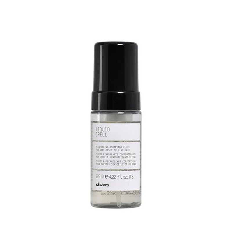 Davines Liquid Spell - Volumizing Treatment for Fine Hair | Liquid-to-Foam Formula, 4.23 Fl Oz - Thickens & Strengthens