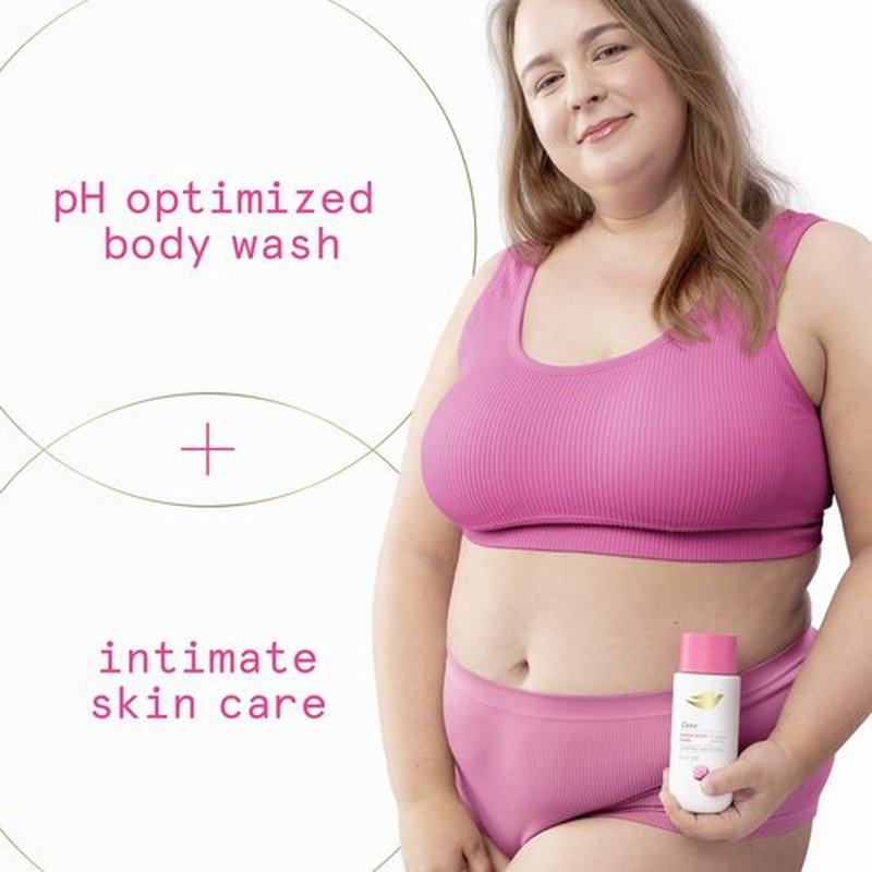Dove Intimate Wash - Gynecologist-Tested Unscented Hydrating Formula for Sensitive Skin | 8 oz