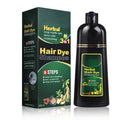 Ivnil Augeashair Dark Brown Hair Dye Shampoo for Gray Augeas Instant Color 3 in 1 Women and Men Augeo, Herbal Ingredients 100% Grey Coverage 500ML