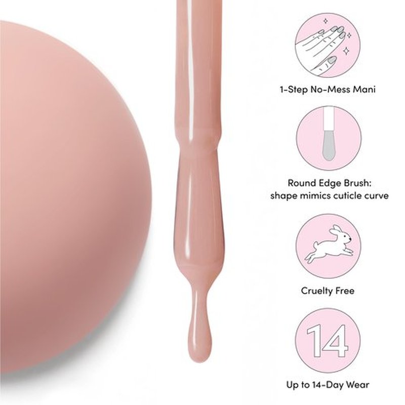 Dashing Diva One Gel Mega Bundle - Nothing But Neutrals - Includes 2 Colors, Iridescent Topper & Top Coat - 3-in-1 Base, Nail Color & Top Coat - Gel Nail Polish Set