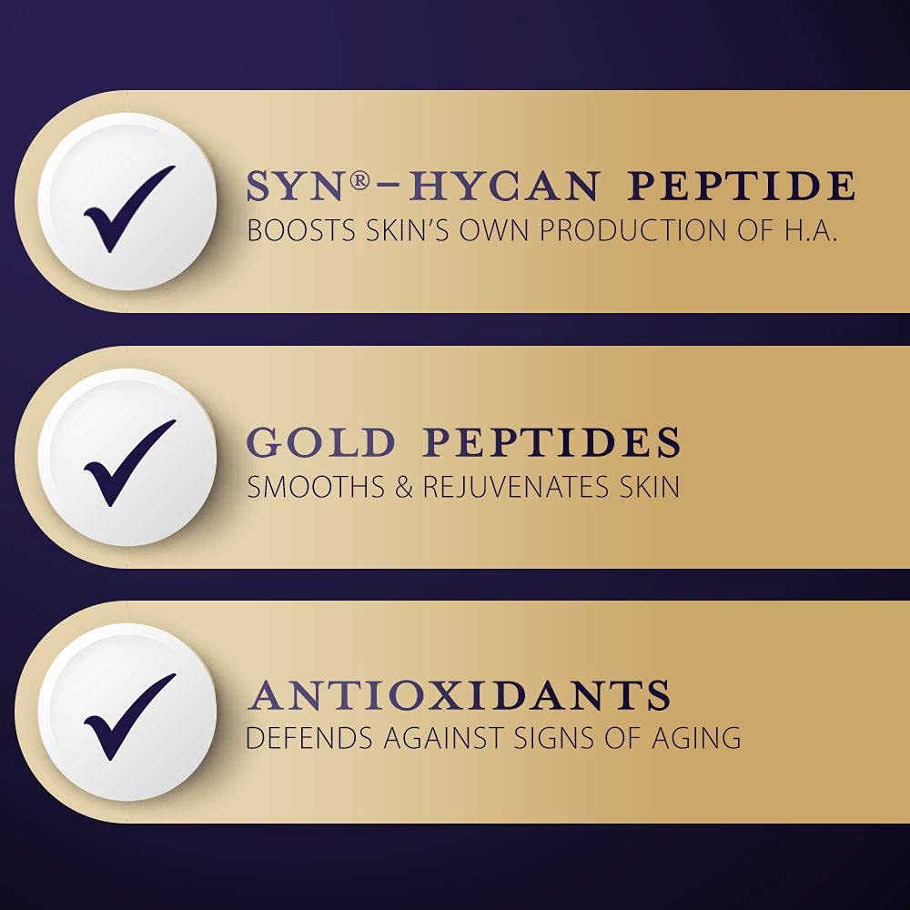 Purity Products Hylastra Gold - Hyaluronic Acid Serum with Gold Peptides and Vitamin A, E, & CoQ10-1.7 oz