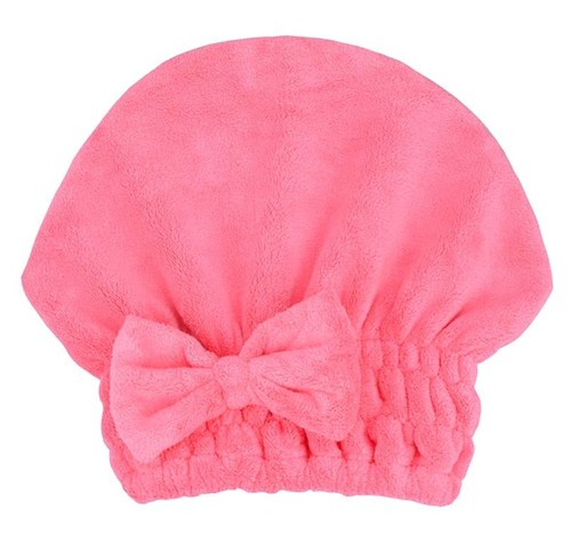 MAYOUTH Microfiber Hair Drying Towels Head wrap with Bow-Knot Shower Cap Hair Turban hairWrap Bath Cap for Curly Short or Long & Wet Hair Gift for Women 2pack