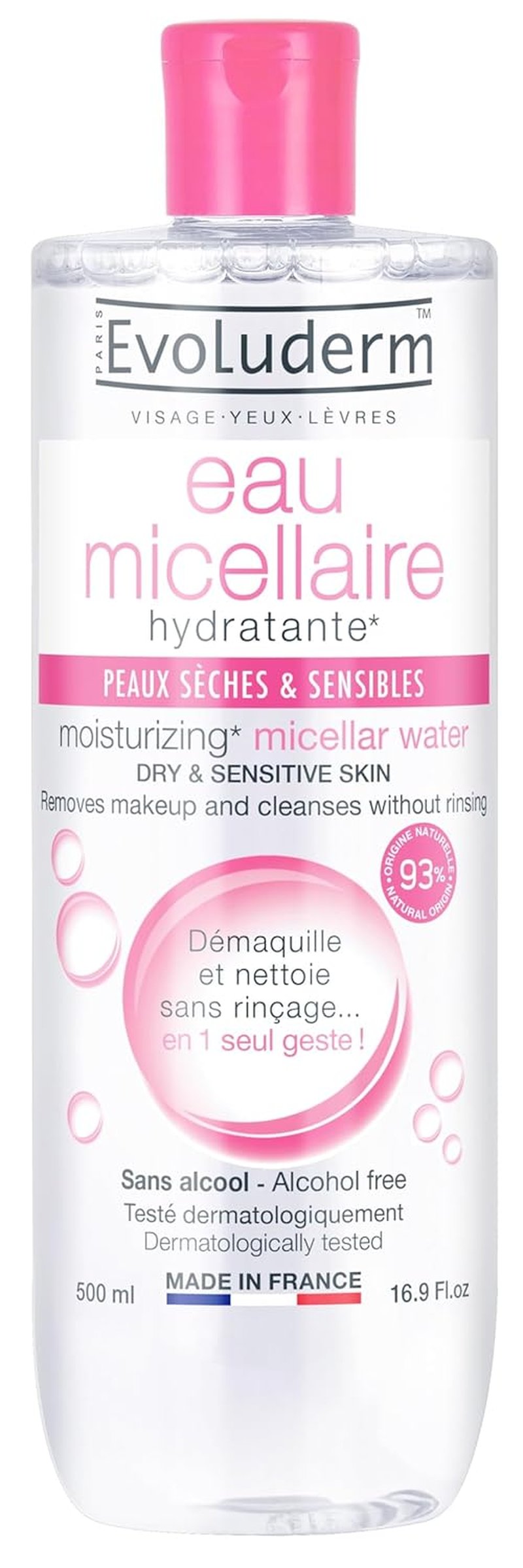 Regine Switzerland Micellar Water - Gentle Makeup Remover for Dry & Sensitive Skin - 200ml