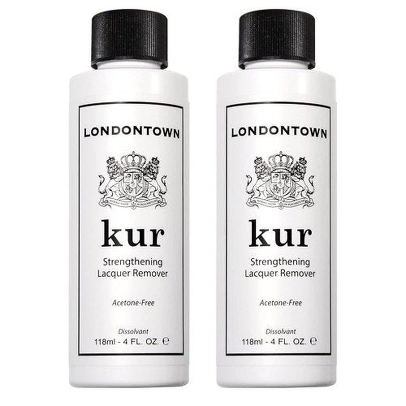 LONDONTOWN Acetone-Free Nail Polish Remover Set - Strengthening & Conditioning Pads Included