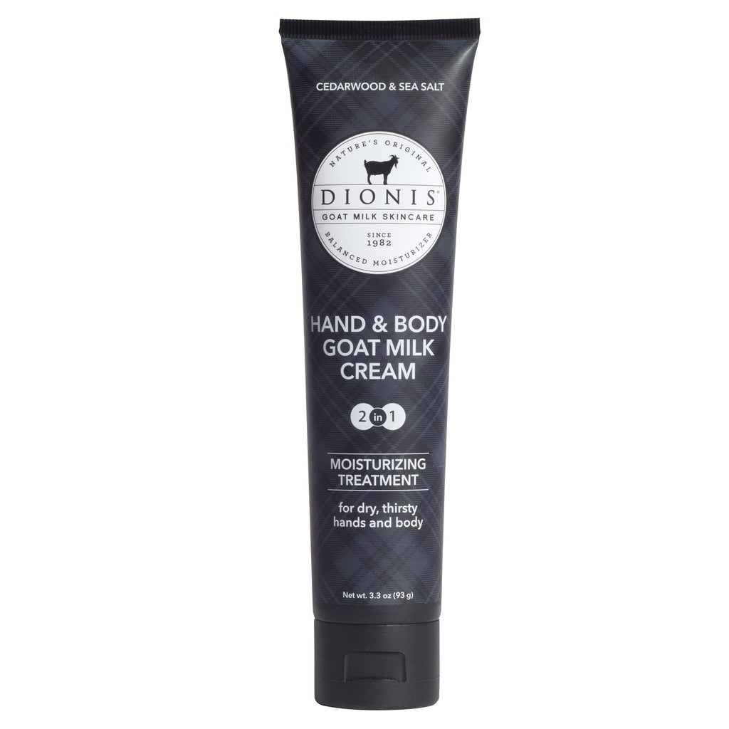 Dionis Goat Milk Lotion – Moisturizing Hand & Body Lotion for Dry Skin, Sensitive Skin Safe, Lightweight Non-Greasy Formula - Cedarwood & Sea Salt 3.3 oz