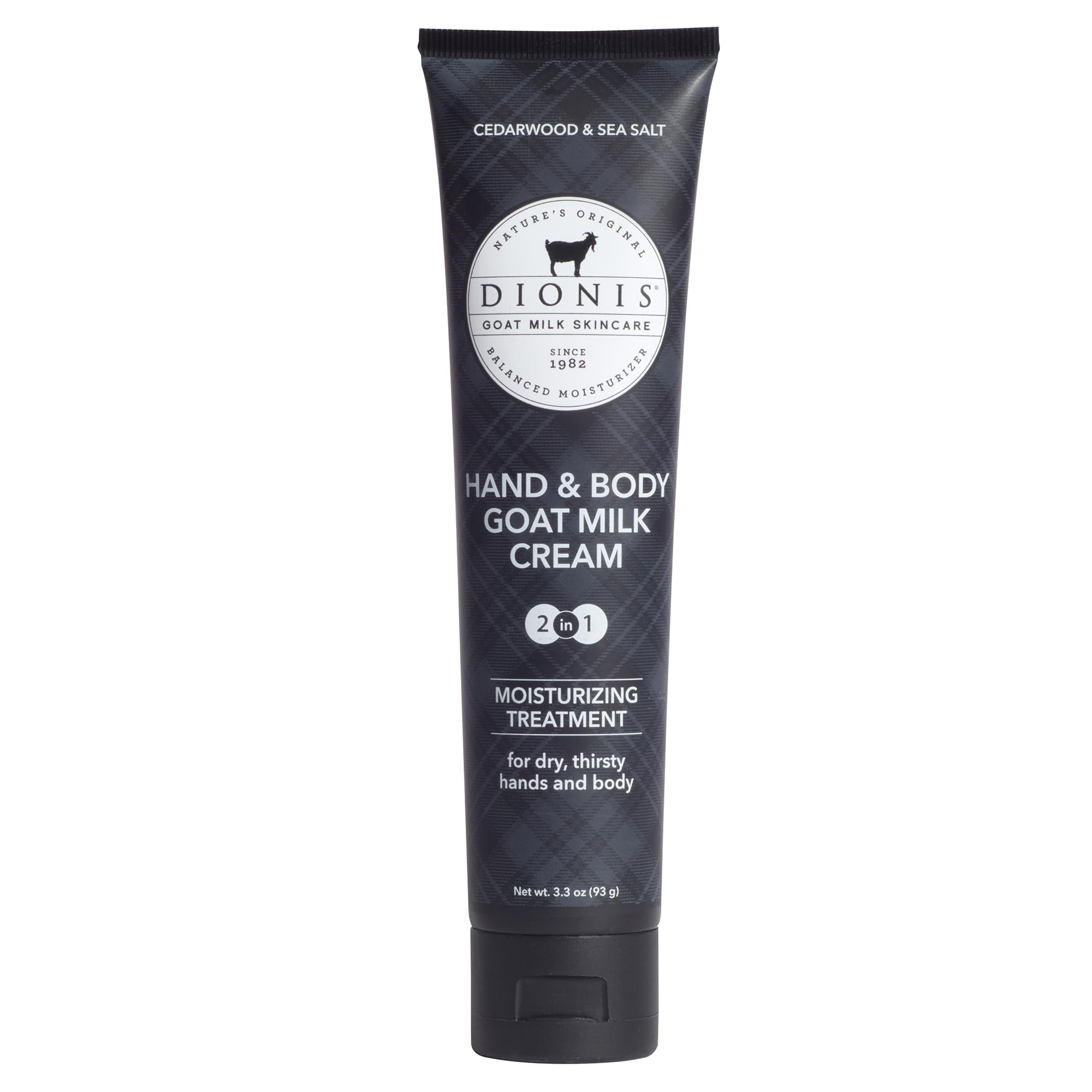 Dionis Goat Milk Lotion – Moisturizing Hand & Body Lotion for Dry Skin, Sensitive Skin Safe, Lightweight Non-Greasy Formula - Cedarwood & Sea Salt 3.3 oz