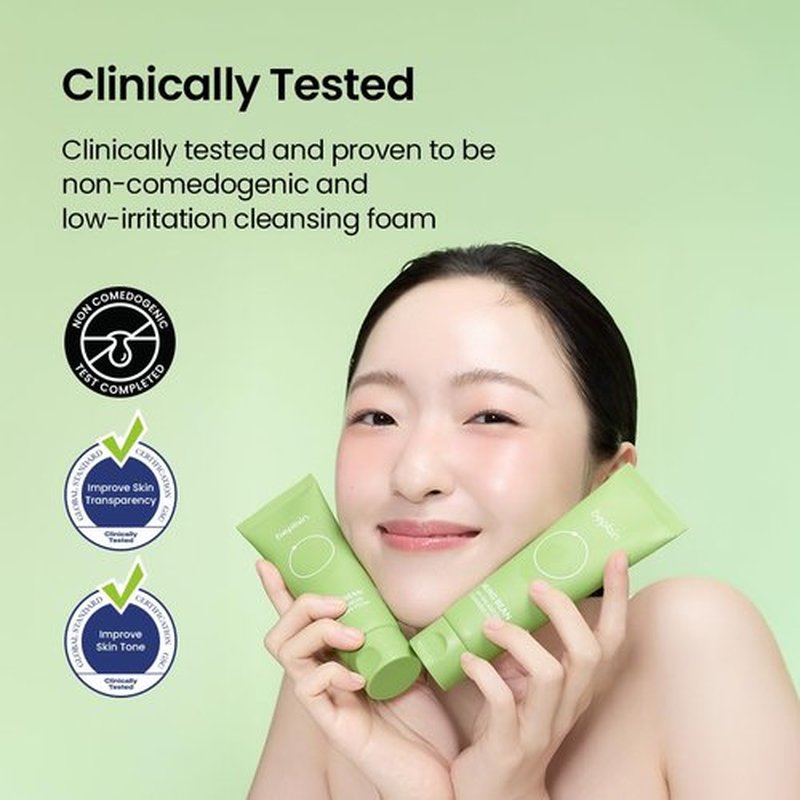 beplain Mung Bean Pore Care Trio - Cleansing Oil & Cleansing Foam 80ml &Clay Mask | Korean Skin Care | Suitable for Sensitive Skin
