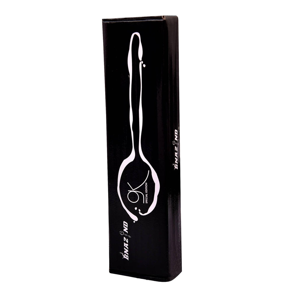 BNAZIND Kunz Special Edition Damascus Pattern Spoon | 18/10 Stainless Steel Plating 9 Inch Basting Quenelle Chef Cooking Utensils Dinner Serving Spoon