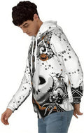 Skiennix Men's Hoodie - Christmas Graphic Print 3D Pullover Sweatshirt for Adults