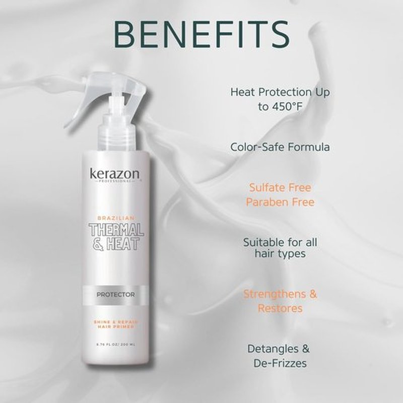 Skiennix Brazilian Thermal Hair Primer - 6.76 Fl. Oz | Anti-Frizz, Heat Protection & Damage Repair