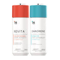 DS Labs Revita Shampoo & Dandrene Anti-Dandruff Shampoo Bundle - Supports Hair Density & Scalp Health, Strengthening, Thickening, Flake Control, For Men & Women