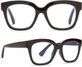 DIFF Ava Reading Glasses - Oversized Blue Light Blocking Readers | Lightweight Designer Frames
