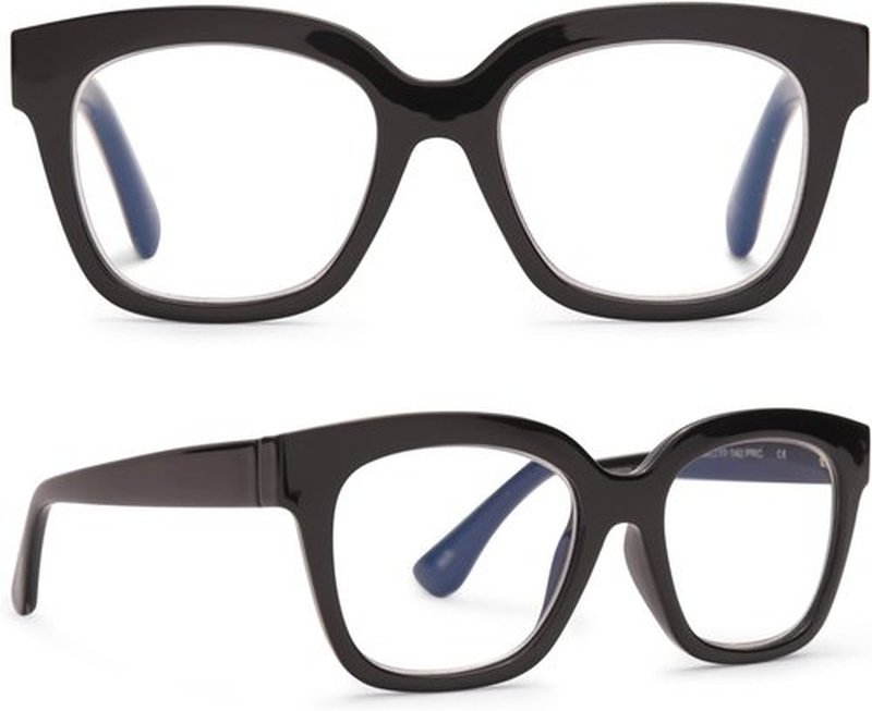 DIFF Ava Reading Glasses - Oversized Blue Light Blocking Readers | Lightweight Designer Frames