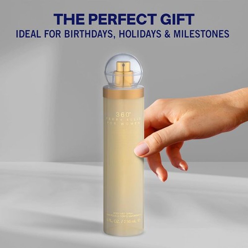 360 by Perry Ellis Body Mist - Refreshing 8 oz Fragrance for Women