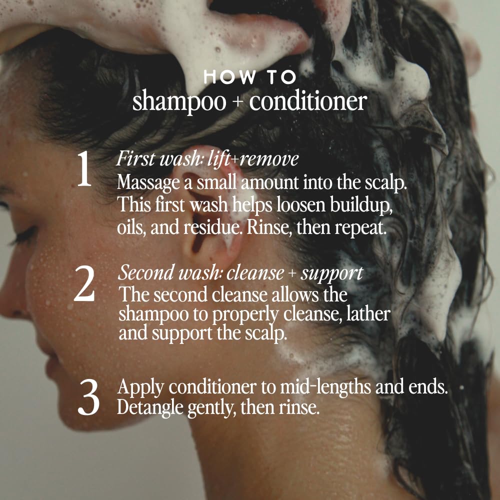 Under Luna, Luna Clear Shampoo + Luna Clear Conditioner Set | Gentle Daily Cleanse & Lightweight Hydration for All Ages & Sensitivities | Essential Oil-Free | Vegan, Plant-Based Care | Color-Safe