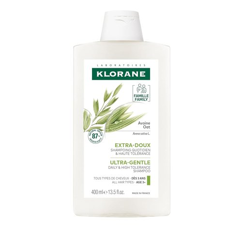 Klorane Ultra-Gentle Shampoo with Oat Milk - Sulfate-Free & Hypoallergenic - Vegan Formula - 13.5 fl. oz.