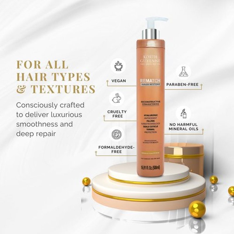 Korth Guyenne Professional Hair Alignment - Hyaluronic Acid & Nano-Protective Oil | Inner Restore Treatment
