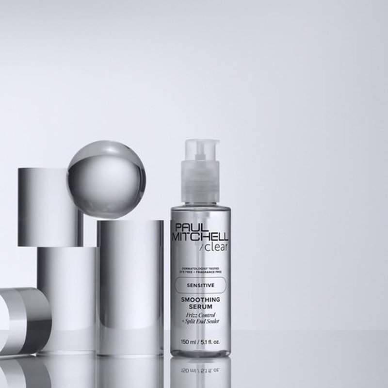 Paul Mitchell Clear Smoothing Serum - Fragrance-Free Blowout Primer for Sensitive Scalp & Skin