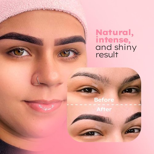 MENELA Eyebrow Henna Tint Kit – Dark Brown – Up to 60 Applications, DIY & For Professional Use, 2.5g Henna + 15ml Fixer, Bamboo Extract, Easy At-Home Brows, Ammonia-Free, Vegan
