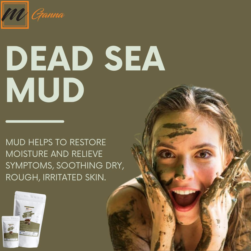 mGanna Dead Sea Exfoliating Scrub (Dead Sea Mud + Epsom Salt) Face Cleanser, Smooth Soft Body Peels and Cosmetic Formulations 0.5 LBS / 227 GMS