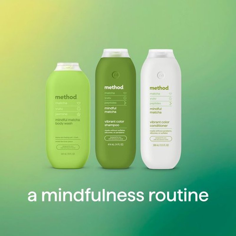 Method Color Protect Conditioner, Mindful Matcha, Matcha + Yuzu + Jasmine notes, 13.5oz