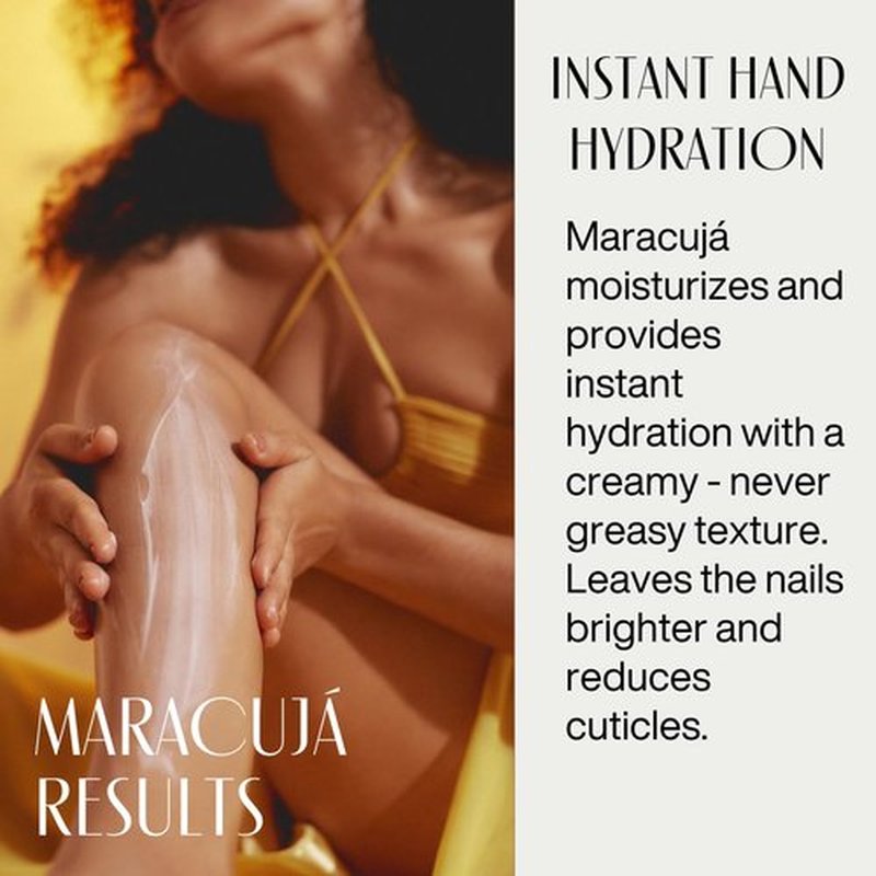 Natura Passion Fruit Hand Cream - Fast Absorbing 24-Hour Hydration - Vegan Skin Care - 2.6oz (75g)