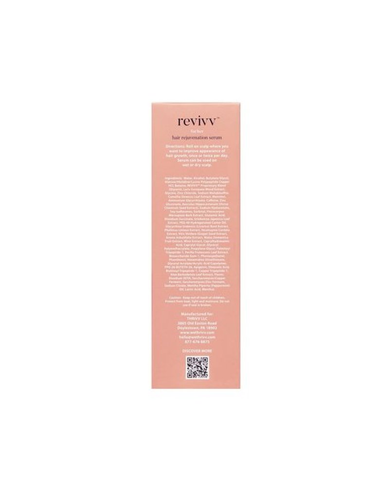 REVIVV Hair Growth Serum - 100% Natural Formula for Thicker, Fuller Hair | 1oz Bottle, 45-Day Supply
