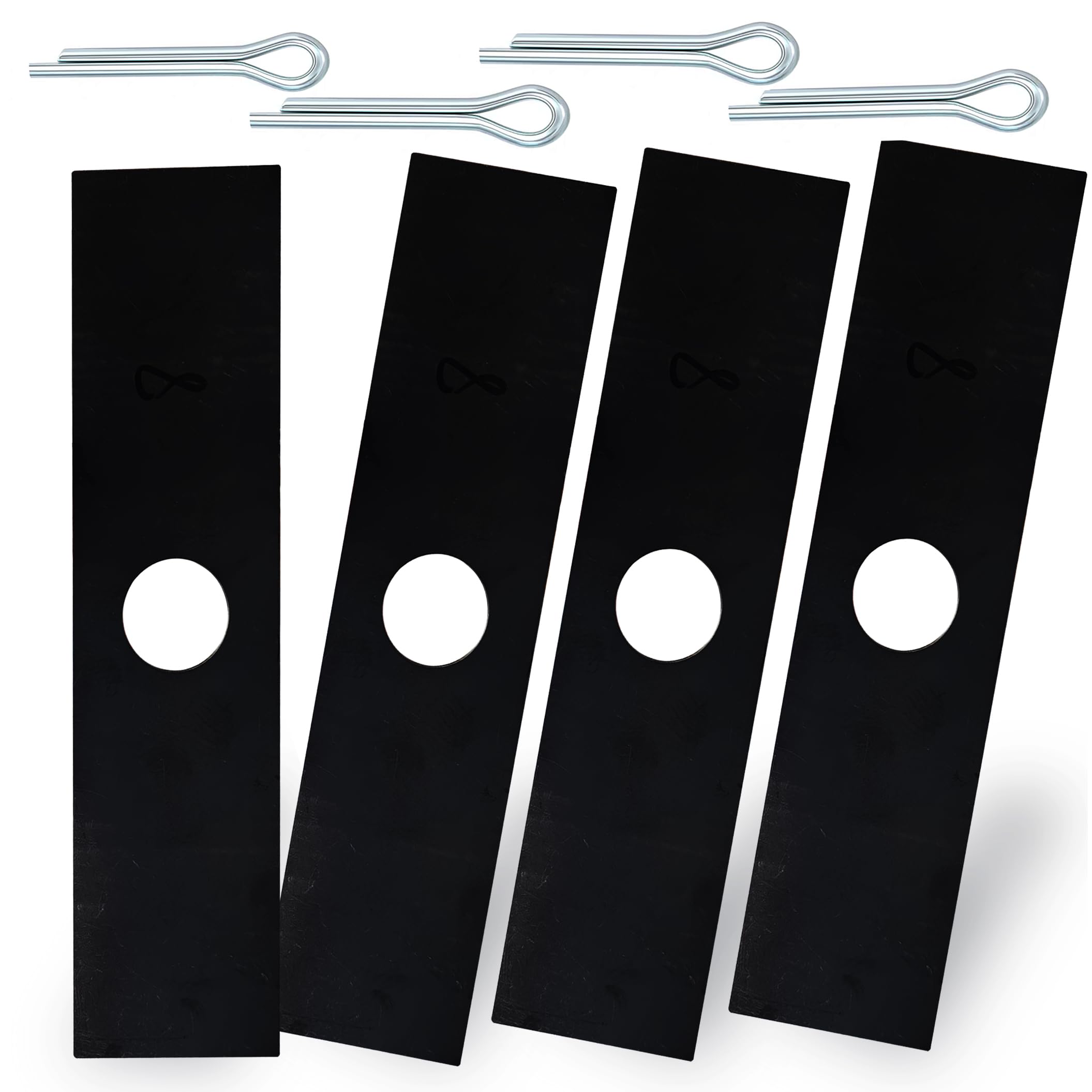 Pertresion 8" Edger Blades Replacement 613223 - Compatible with Maruyama Ryobi Echo Stihl Green Machine Edger Replace 720237001 41337134101 237001 216062, 1 Inch Center Hole, 4 Pack
