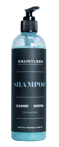 Dauntless Modern Grooming Co. Shampoo - Sulfate & Paraben Free | 12 Ounces | Refreshing Peppermint & Tea Tree Scent