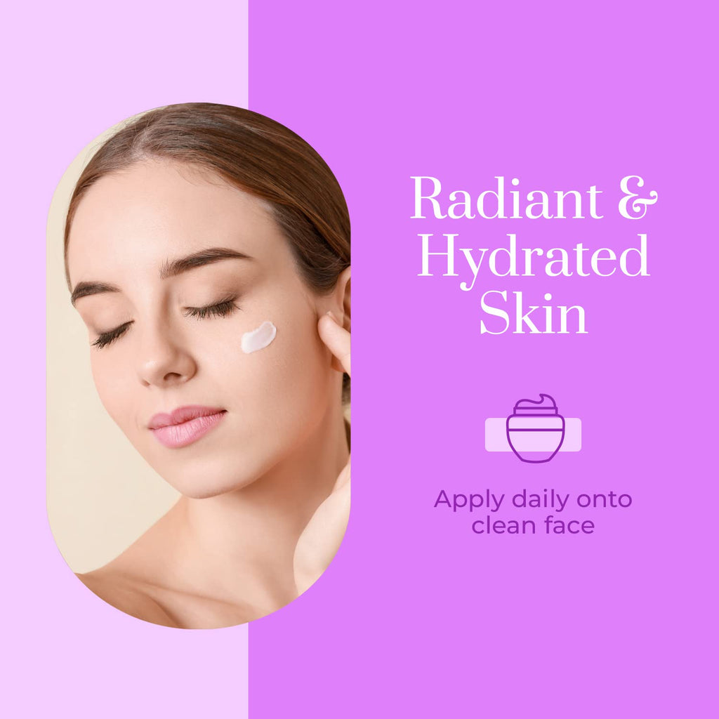 Clear Beauty Collagen Day & Night Face Moisturizer - Dermatologist Tested, Anti Aging Korean Skin Care - Plumping Hydration, Elasticity Support, Silky Finish - Vegan, Clean Beauty - Duo Pack