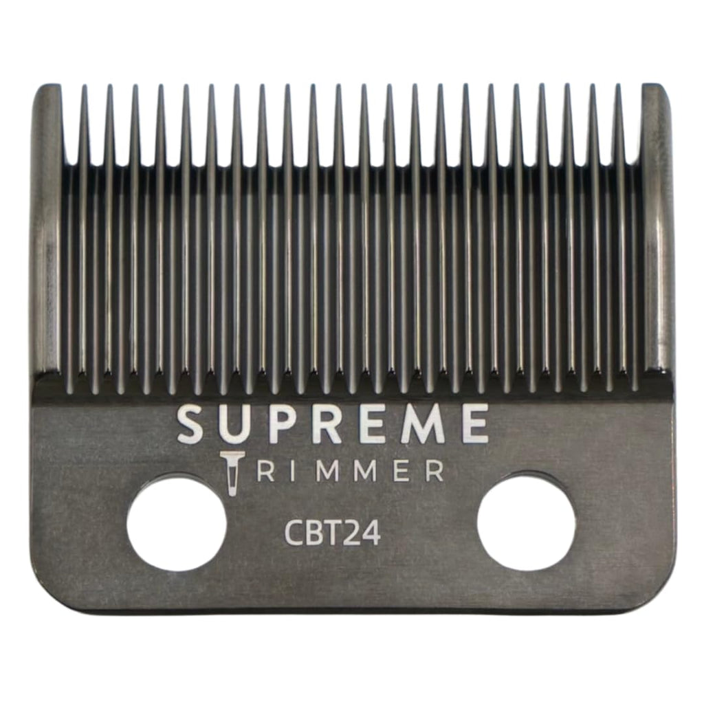 Supreme Trimmer DLC Coated Steel Replacement Blade CBT24 | Taper Blade for Darkstar72 & Most Hair Clippers | Black