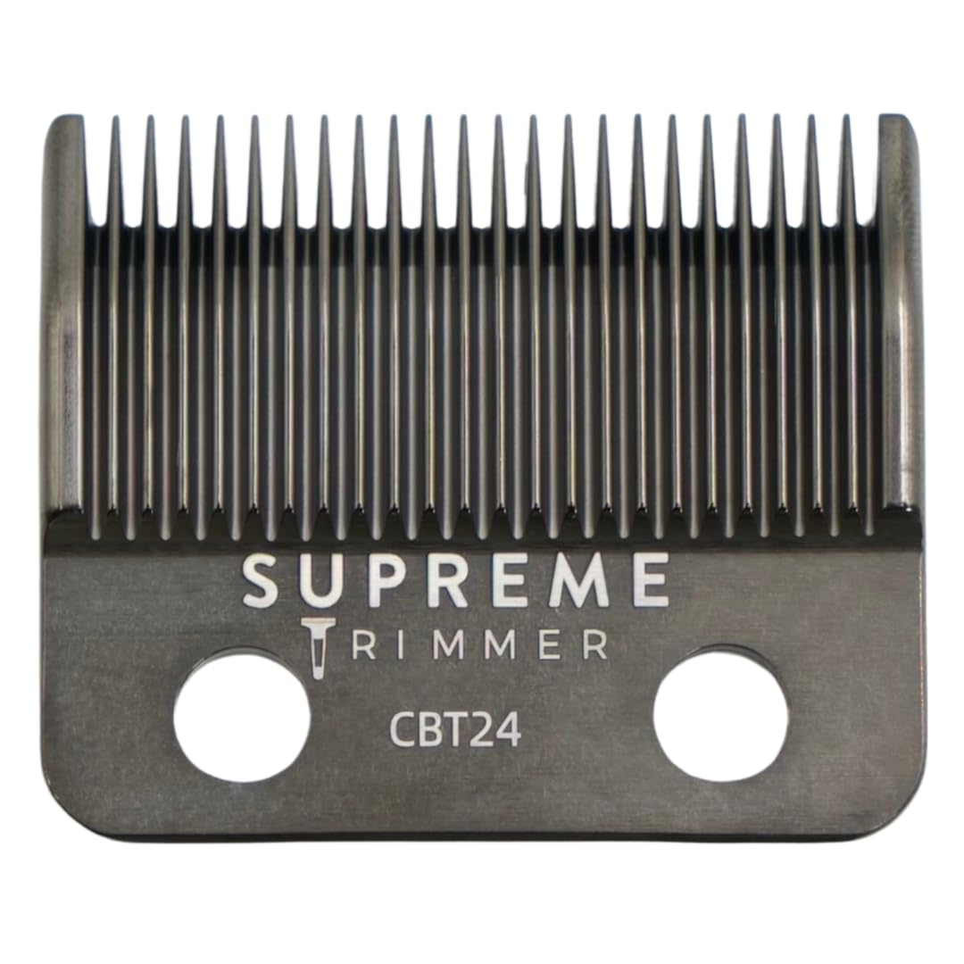 Supreme Trimmer DLC Coated Steel Replacement Blade CBT24 | Taper Blade for Darkstar72 & Most Hair Clippers | Black