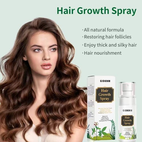 Natural Hair Growth Serum:Hair Growth Spray with Rosemary, Bataua Oil & Biotin - Non-Greasy, Hormone - Free Treatment,Promotes Thicker, Fuller Hair for Women & Men - All Thinning Hair (2 Fl Oz, FF)