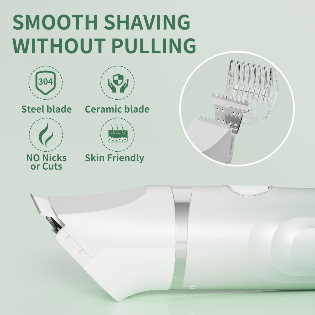 Electric Razors for Women, Painless Bikini Trimmer for Silk Skin
