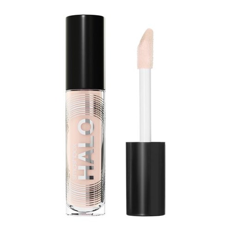 Smashbox Halo Plump + Glow Lip Gloss | Non-Sticky, Hydrating, Plumping Lip Gloss with 6-Hour Shine | Hyaluronic Acid and Vitamins C+E, 0.14 Fl Oz, Beam