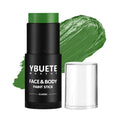 YBUETE Green Oil Based Face Body Paint Stick, Non-toxic Full coverage Face Painting for Halloween Cosplay Makeup Hulk Witch Monster Joker, Waterproof Cream Green Body Paint for Adults Costumes Party