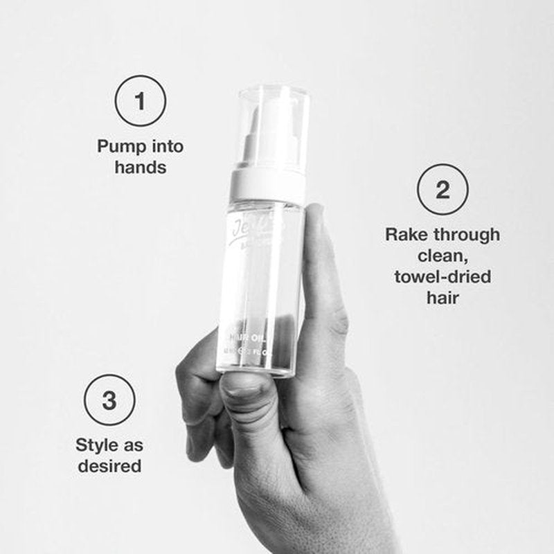 Jeff’s Barbershop Hair Oil - Nourishing Serum for Men & Women, Repairs & Restores Shine (2.2 fl oz)