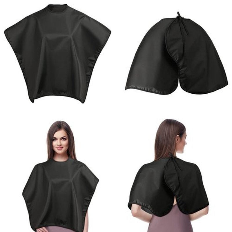 JenPen 3 Pcs Shampoo Cape Hair Color Cape for Salons Clients Makeup Hair Dye, 3 Colors(Black,Gray,Purple,Classic)