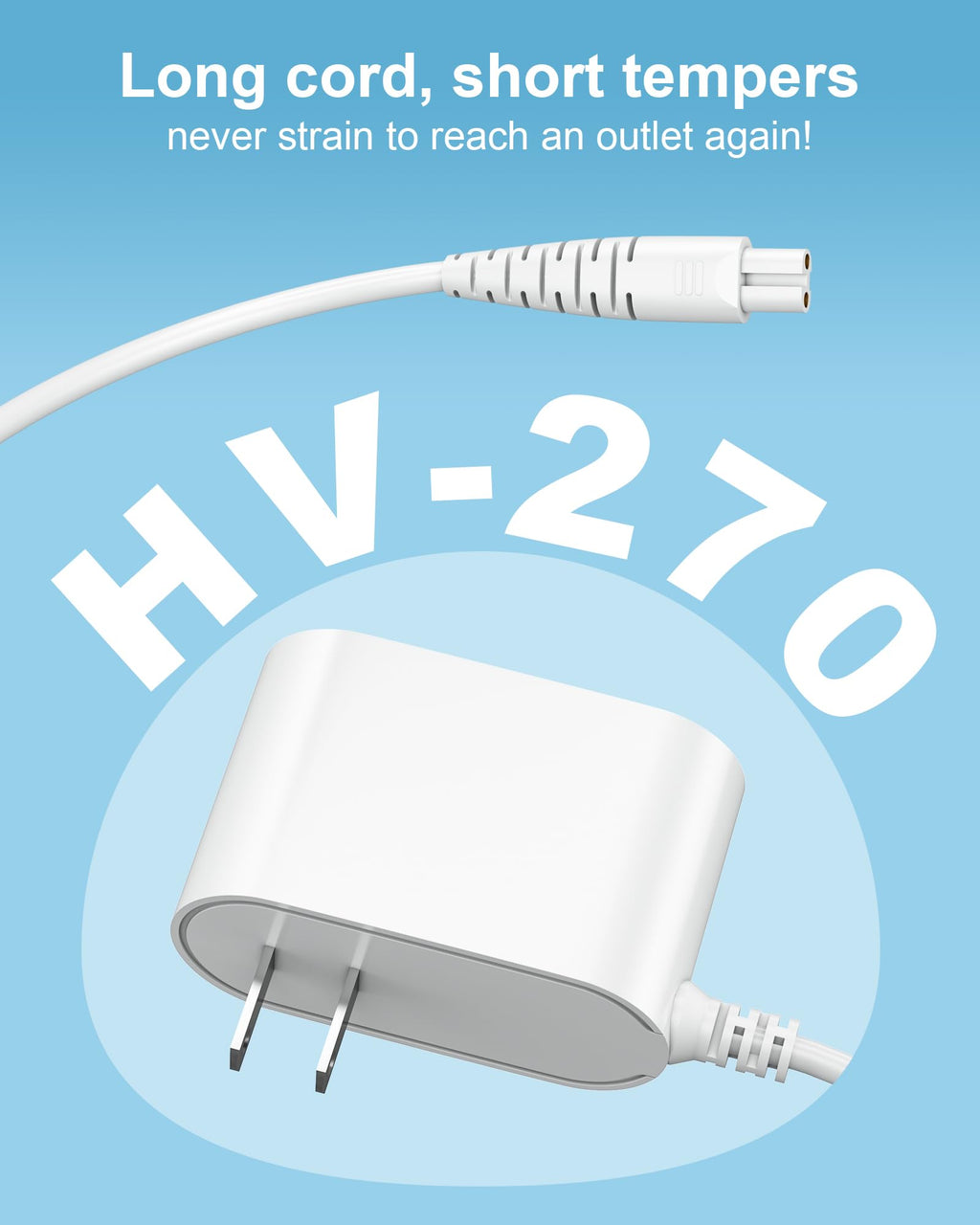 Solopen HV270 Charger for Hitachi HV-270 Magic Wand Rechargeable Cordless Massager Power Adapter Supply Cord