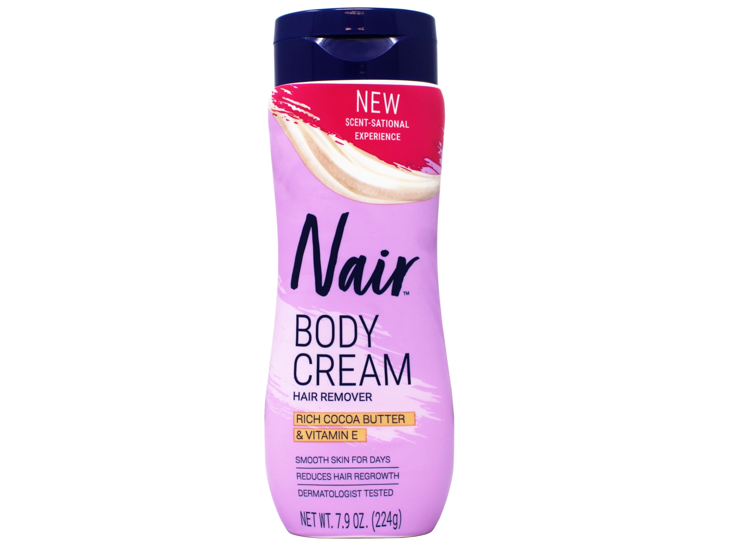 Nair Hair Remover Cream for Arms, Legs, Underarms and Bikini Area, Rich Cocoa Butter & Vitamin E, 7.9 OZ