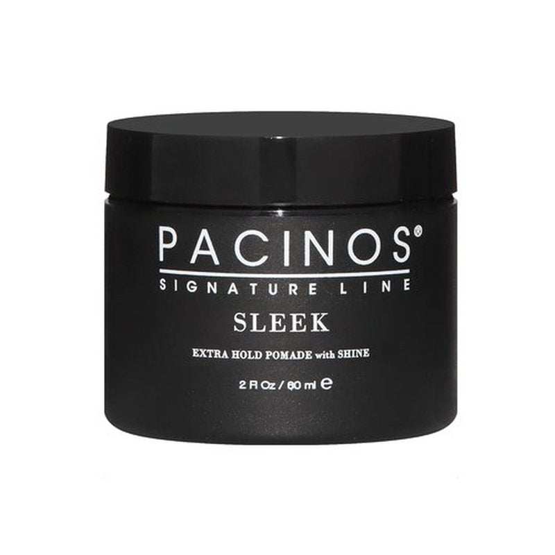 Pacinos Sleek - Extra Hold Pomade for All Hair Types | Long-Lasting Shine, 2 fl. oz.